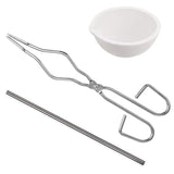 Graphite Crucible Set, 3 Pcs Ingot Mold Set, Melting Casting Kit