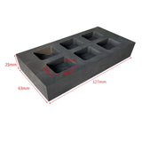 Graphite Ingot Bar Mold Square Melting Crucible Jewelry Casting Mould