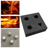 Graphite Ingot Mold 4 Flower Shape Combo for Metal Jewelry Copper Molds