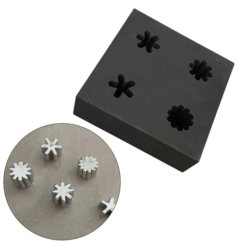 Graphite Ingot Mold 4 Flower Shape Combo for Metal Jewelry Copper Molds