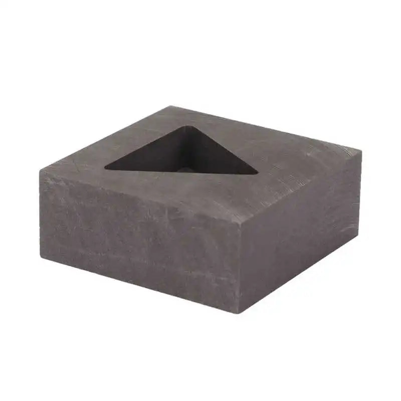 Graphite Ingot Mold Triangular Casting Ingot Mold for Casting 10g Silver