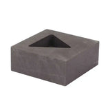 Graphite Ingot Mold Triangular Casting Ingot Mold for Casting 10g Silver