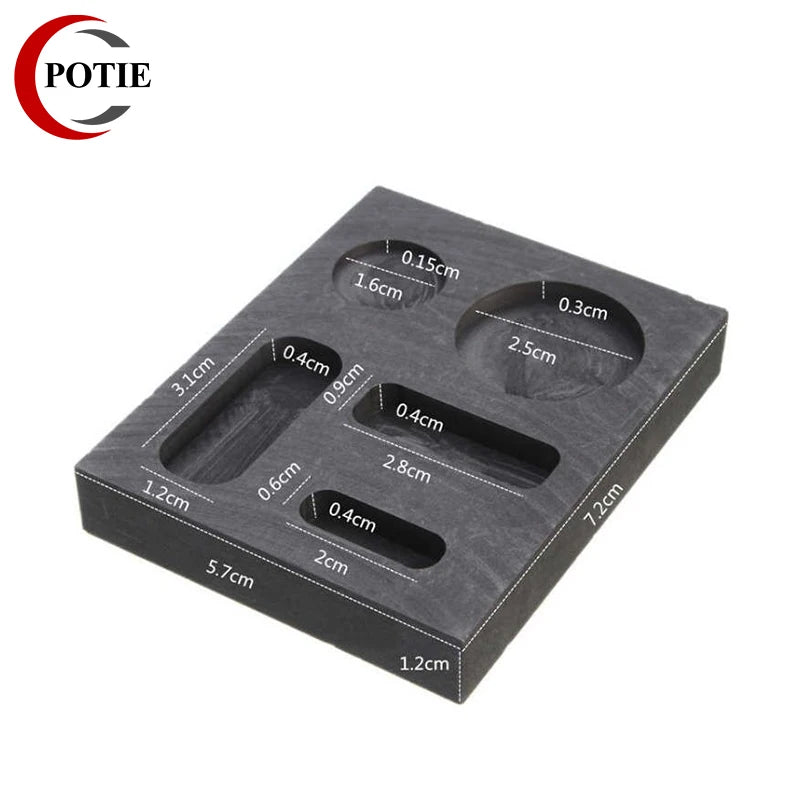 Graphite Ingot Molding Bar Round Coin Combo Melting Casting Refining