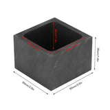 Impact Resistant Graphite Mold Square 45ml for Copper & Silver Refining