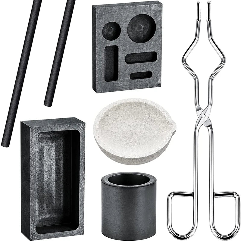 Graphite Torch Melting Casting Kit for Melting, Casting, and Stirring