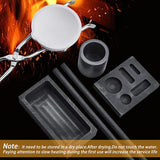 Graphite Torch Melting Casting Kit for Melting, Casting, and Stirring