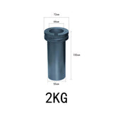 Graphite Crucible Silver Melting Furnace Accessories 1KG/2KG/3KG