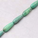 Grass Agate Teardrop Beads Strand 6x16mm Faceted Natural Stone