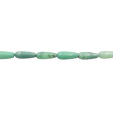 Grass Agate Teardrop Beads Strand 6x16mm Faceted Natural Stone