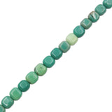 Grass Agate Beads Strand Cube Shape 6/8mm Natural Stone for Jewelry Making