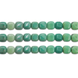 Grass Agate Beads Strand Cube Shape 6/8mm Natural Stone for Jewelry Making