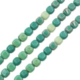 Grass Agate Beads Strand Cube Shape 6/8mm Natural Stone for Jewelry Making