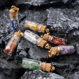 7 Chakra Healing Crystal Beads Charms for Necklace Jewelry Making