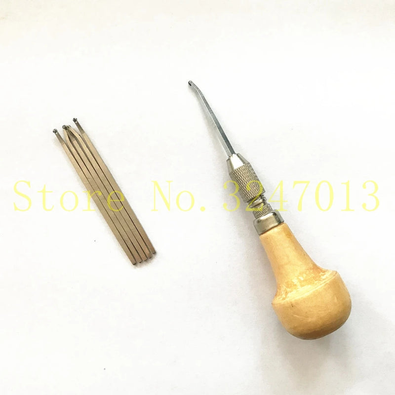 Graver Handle with 6 Millgrain Wheels Set