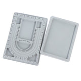 Gray Flocked Bead Board Bracelet Organizer