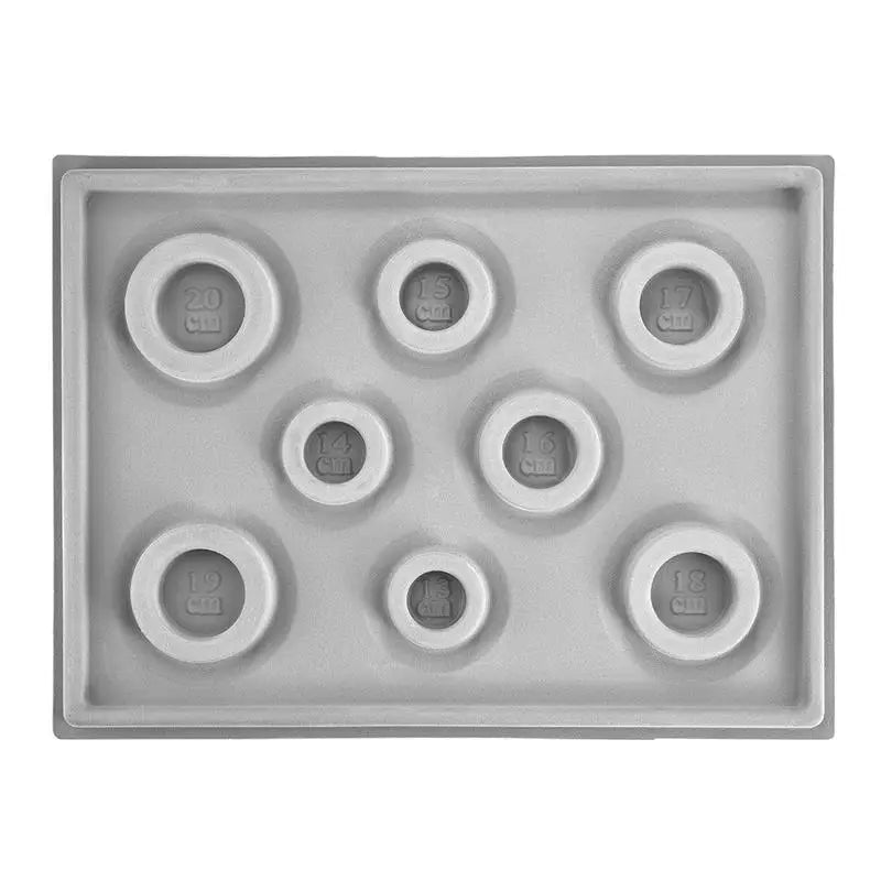 Gray Flocked Bead Board Bracelet Jewelry Tray Organizer