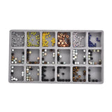 Gray Flocked Bead Board Bracelet Jewelry Tray Organizer