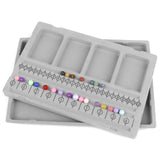 Gray Flocked Bead Board Bracelet Beading Organizer Tray Craft Jewelry Making