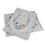 Flocked Bead Board Bracelet Necklace Organizer Tray