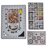 Gray Flocked Bead Board For DIY Jewelry Making