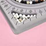 Gray Flocked Bead Board For DIY Jewelry Making