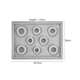 Gray Flocked Bead Board For DIY Jewelry Making
