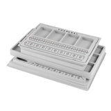 Gray Flocked Bead Board Jewelry Making Organizer Tray Craft Tool