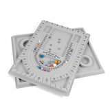 Gray Flocked Bead Board Jewelry Making Organizer Tray Craft Tool