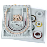 Gray Bead Board Jewelry Organizer Tray