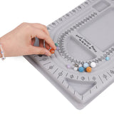 Flocked Bead Board DIY Bracelet Necklace Beading Jewelry Organizer