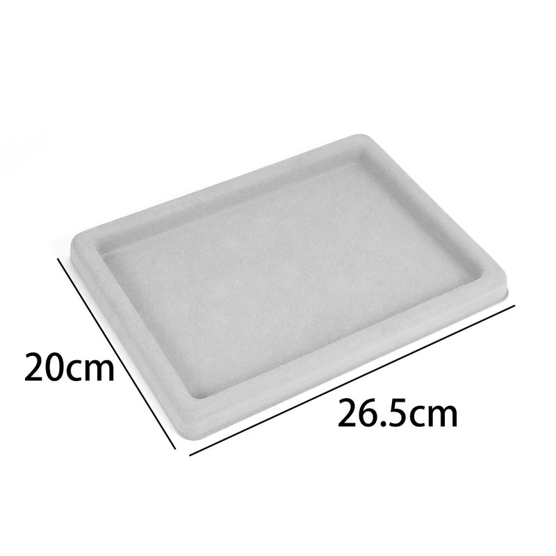 Gray Flocked Bead Board Jewelry Making Organizer Tray Craft Tool