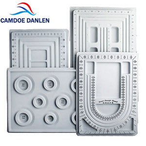 Gray Velvet Bead Board Tray Organizer