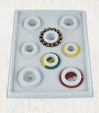 Gray Bead Board Jewelry Organizer Tray
