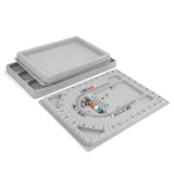 Gray Velvet Bead Board Tray Organizer