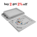 Gray Flocked Bead Board Jewelry Making Organizer Tray Craft Tool