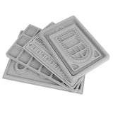Gray Flocked Bead Board Jewelry Making Organizer Tray