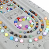 Gray Flocked Bead Board Jewelry Making Organizer Tray