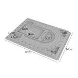 Gray Flocked Bead Board Jewelry Making Organizer Tray