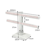 Gray Jewelry Display Shelf Earrings Ring Holder Stud Earring Accessories