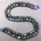 Gray Labradorite Bead 6-10mm Faceted Natural Stone DIY