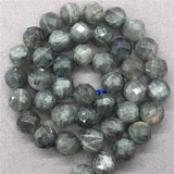 Gray Labradorite Bead 6-10mm Faceted Natural Stone DIY