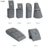 Gray Microfiber Pendant Display Stand