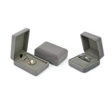 Gray Velvet Double Ring and Large Pendant Box Gift