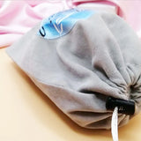 50 Gray Velvet Gift Bags 5x7cm-9x12cm Drawstring Pouches Jewelry Logo
