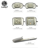 Gray Double Open Jewelry Box Wedding Ring Box