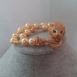 Leopard Shell Pearl Strand Bracelet for Sister