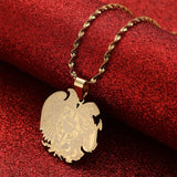 Armenian Eagle Pendant Necklace Coat Of Arms Jewelry