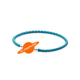 Double Red Brown Leather Bracelet with 925 Silver Buckle Charm