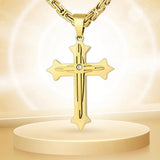 Charming Cross Chain Pendant Necklace for Men