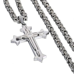 Charming Cross Chain Pendant Necklace for Men